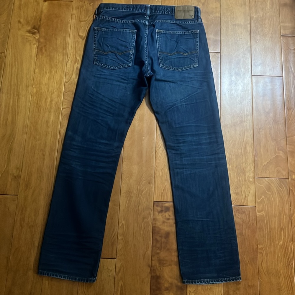 American Eagle Outfitters Y2K Men’s Blue Slim Straight Jeans Size 31 / 32 Casual - Picture 8 of 12